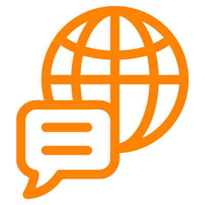 English and Spanish languages icon